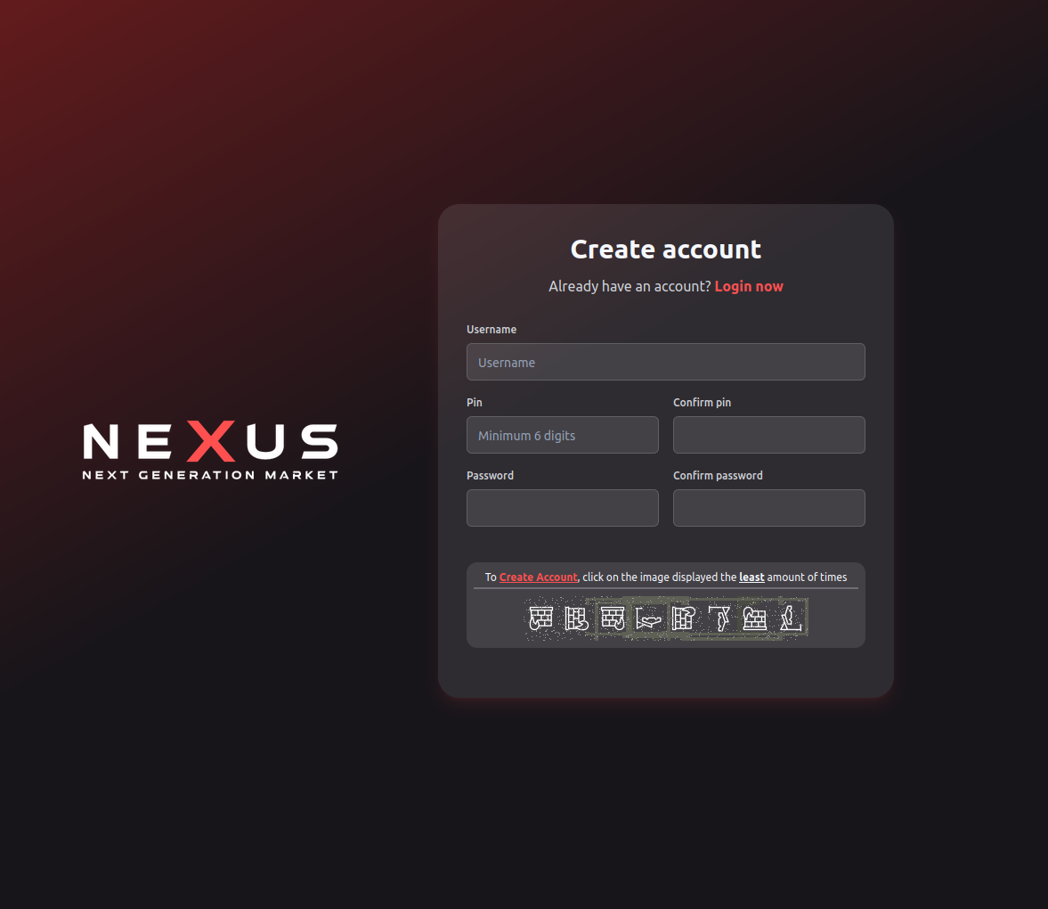 Registration form with security features and validation